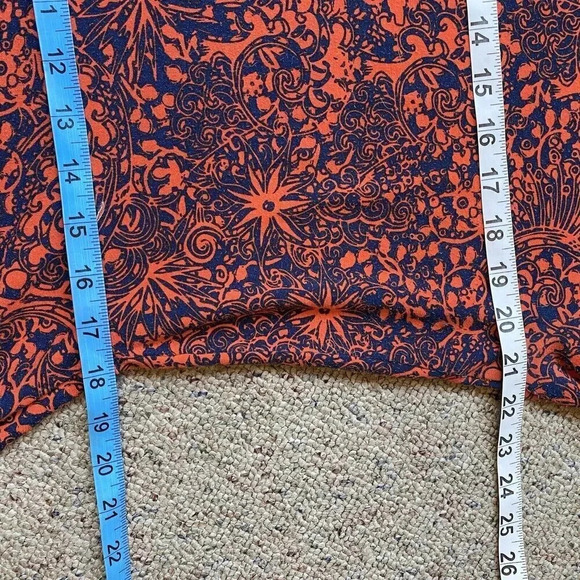 LuLaRoe Fits & Flare Stretch Comfy Midi Dress Women's 3XL Floral Summer Fun - Picture 2 of 6